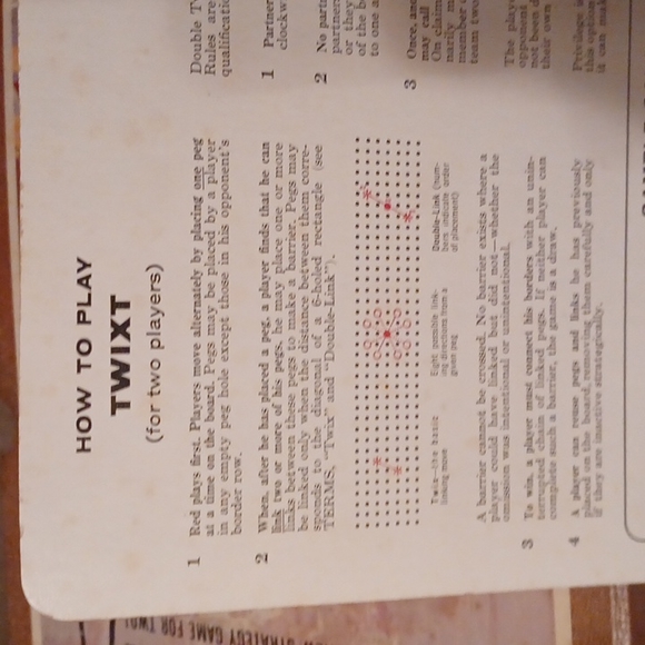 Vintage Excellent Condition 1962 Twixt Boardgame - Picture 9 of 10